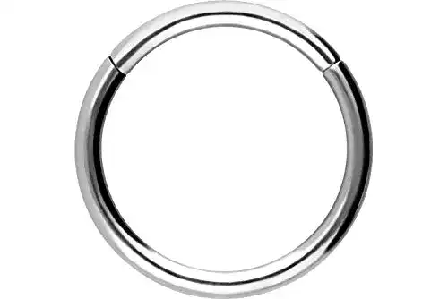 Piercingline Segmentring Clicker Titan für Nase und Septum