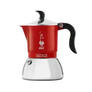 Bialetti Kaffeemaschine aus Aluminium für 4 Tassen in Rot