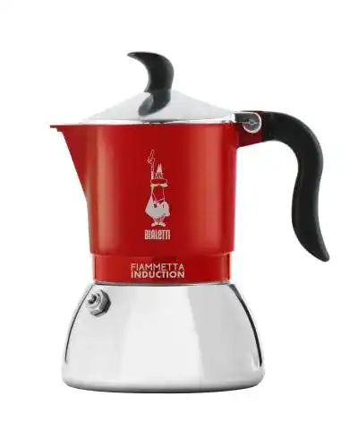 Bialetti Kaffeemaschine aus Aluminium für 4 Tassen in Rot