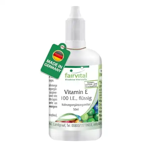 Vitamin E Öl 100 I.E. Tropfen von Fairvital mit über 1200 Tropfen