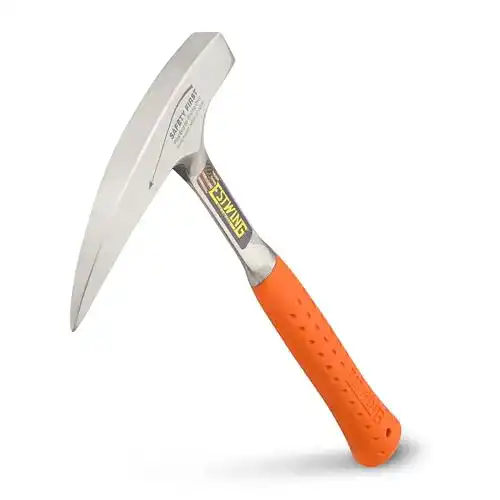 Geologenhammer Estwing Rock Pick EO-22P mit spitzer Spitze und stoßdämpfendem Griff