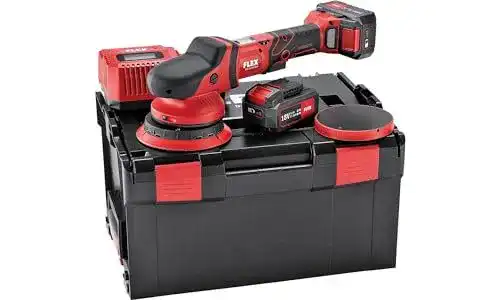Akku-Poliermaschine Flex Exzenterpolierer 18 V im Vergleich