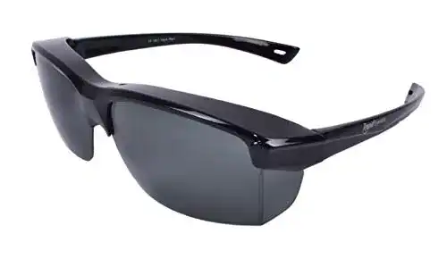 Überzieh-Sonnenbrille Rapid Eyewear Vogue in Schwarz für Damen und Herren