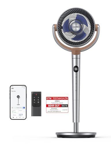 Dreo Smart Standventilator mit 120° Oszillation und Wi-Fi Steuerung