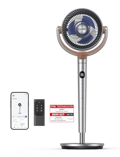 Dreo Smart Standventilator mit 120° Oszillation und Wi-Fi Steuerung