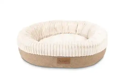 Hundebett Donut Scruffs Ellen in Braun für Hunde