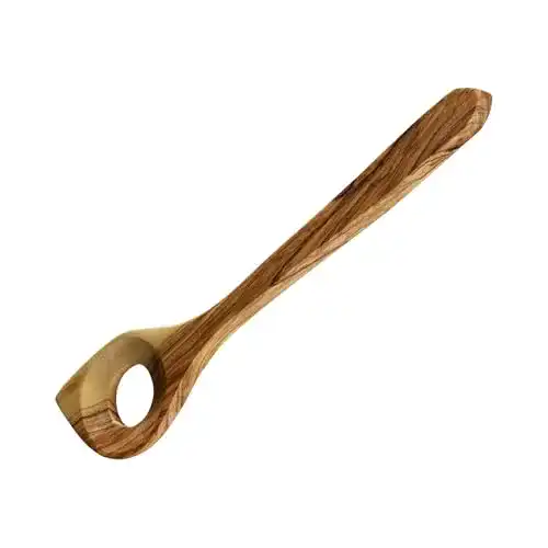 Cilio Kochlöffel aus Olivenholz mit Loch, 30 cm