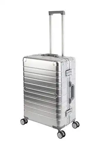 Hartschalenkoffer ohne Reißverschluss von Travelhouse Oslo aus Aluminium