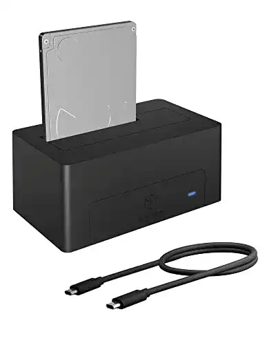 Festplatten-Docking-Station ICY BOX mit USB-C 3.1 für HDDs und SSDs
