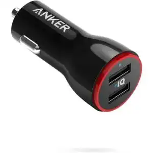 Anker Kfz-Ladegerät PowerDrive 2 für Auto in Schwarz