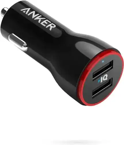 Anker Kfz-Ladegerät PowerDrive 2 für Auto in Schwarz
