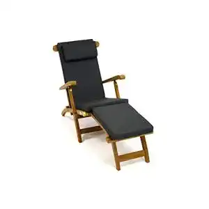 Teakholz Liegestuhl Divero Nexos Florentine für Garten und Terrasse