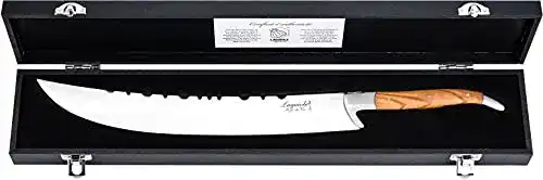 Champagnersäbel Laguiole Style de Vie Luxury Line mit Olivenholzgriff