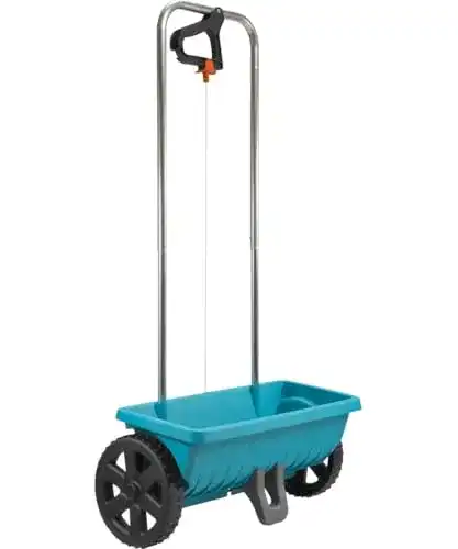 Gardena L Streuwagen für Dünger, Samen und Streusalz