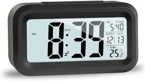 Digitaler Wecker Jophek LCD mit Temperatur und Schlummerfunktion