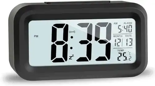 Digitaler Wecker Jophek LCD mit Temperatur und Schlummerfunktion