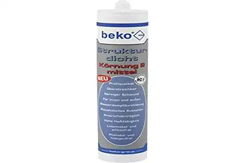 Beko Silikon Strukturdicht 310 ml weiß strukturiert für Putz und Fassade