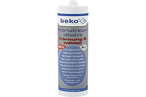 Beko Silikon Strukturdicht 310 ml weiß strukturiert für Putz und Fassade