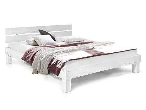Massivholzbett Pumba aus Fichtenholz für Doppelbett