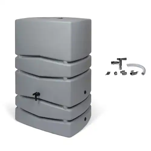 Regenwassertank Kreher Aqua Tower mit 450 Litern und Wasserhahn