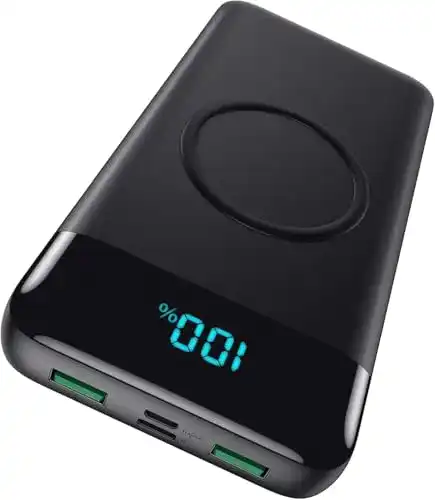 Iposible Powerbank 26800mAh mit Schnellladefunktion und Wireless Charging