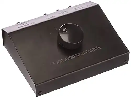 Lautsprecher Umschalter MaxTrack AZ5L 4-Wege Umschalter für Stereoanlagen