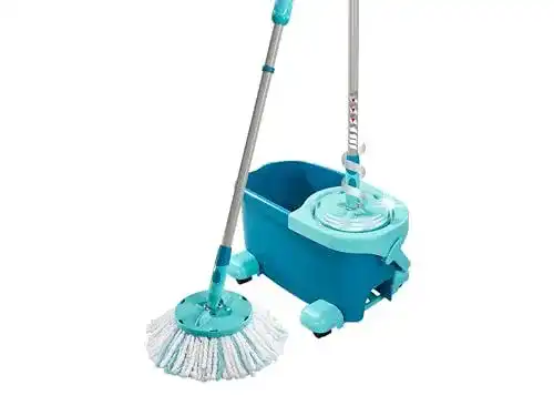 Wischmopp Set Leifheit CLEAN Twist Disc Mop Ergo 2.0 mit Rollwagen