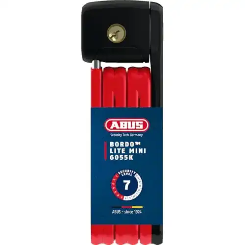 ABUS Unisex Fahrradschloss in Rot, 60 cm Länge