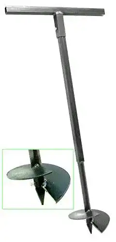 Erdbohrer MWS-Apel 200 mm Hand Erdlochbohrer Pflanzbohrer
