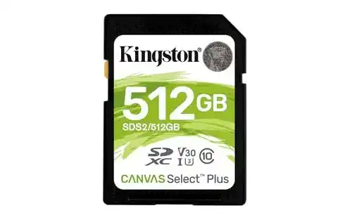Kingston Canvas Select Plus SD Speicherkarte 512 GB – SDS2/512GB