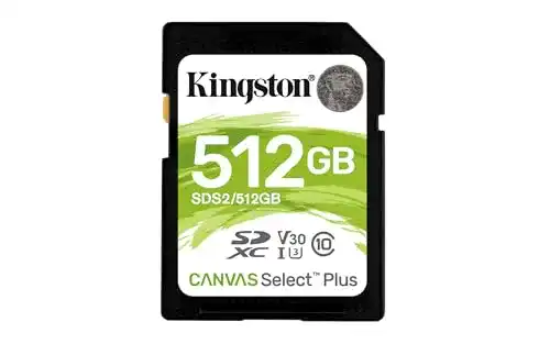 Kingston Canvas Select Plus SD Speicherkarte 512 GB – SDS2/512GB