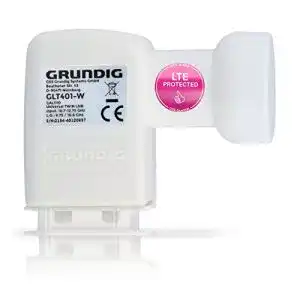 GSS Twin LNB in Weiß für digitale Satellitenschüssel mit LTE Filter