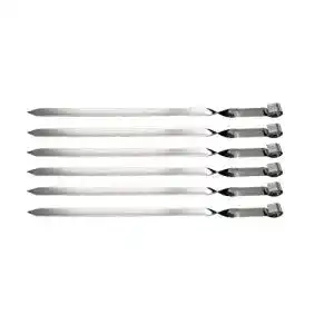 Adana-Grillspieße aus Edelstahl, 6 Stück, 2 cm Breite