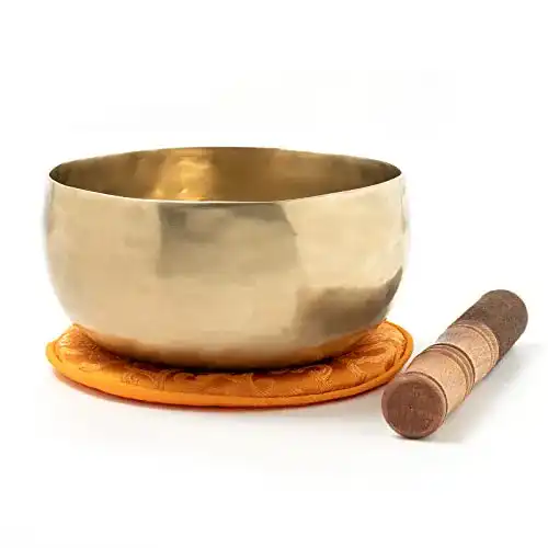Klangschale aus Nepal, handgeschmiedet für Meditation und Entspannung