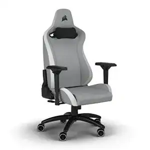 Corsair TC200 Gaming-Stuhl aus Kunstleder mit 4D-Armlehnen und Lendenstütze