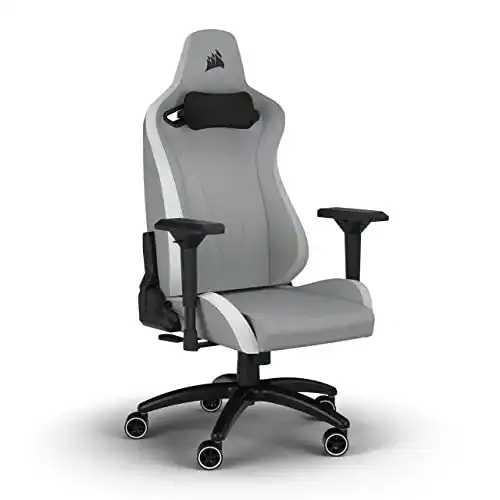 Corsair TC200 Gaming-Stuhl aus Kunstleder mit 4D-Armlehnen und Lendenstütze