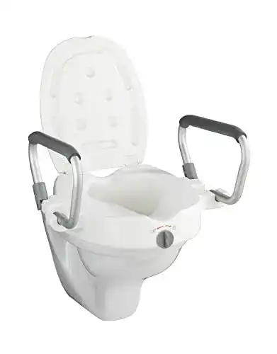 Toilettensitzerhöhung mit Armlehnen von WENKO für WC-Becken