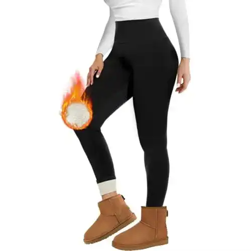 Thermoleggings Missluck für Damen – Gefütterte Fleece-Leggings