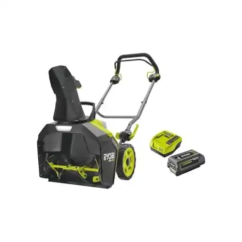 Ryobi 36 V Akku-Schneefräse mit 45 cm Räumbreite und 4 Ah Akku