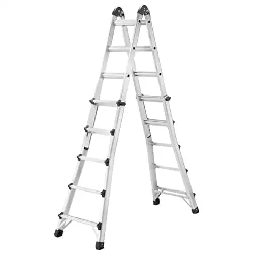 Teleskopleiter Hailo M80 Aluminium Multifunktionsleiter mit 4 x 5 Sprossen