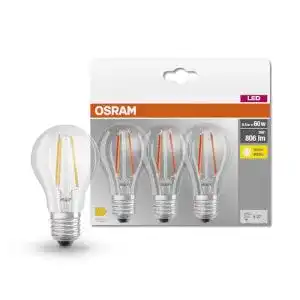 LED E27 Warmweiß Osram LED Base Classic A in Kolbenform 3er-Pack