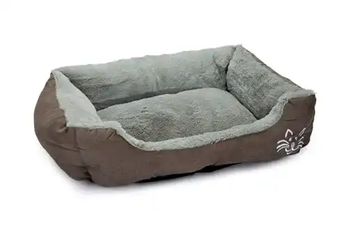 Katzenbett Beeztees Baboo in grau-hellgrau, 48x37x18 cm