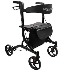 Gehhilfen Mobility Plus Leichtgewicht Rollator LR10 Schwarz