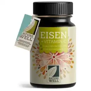 Eisenpräparat Naturewell Eisentabletten 180 Stück mit 40 mg Eisen