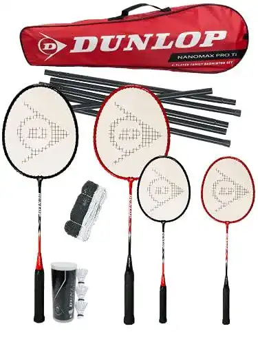Federball-Set Dunlop Sports Nanomax Pro Ti Family für Familie