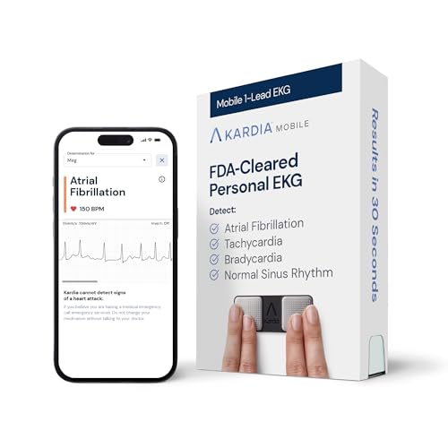 Mobiles EKG-Gerät Alivecor KardiaMobile Tragbarer Herzfrequenzmesser