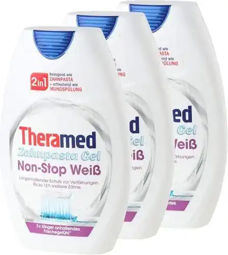 Theramed Zahnpasta 3x Non-Stop White mit antibakteriellem Schutz