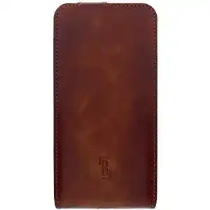 Burkley Flip Case für iPhone 12 Pro Max Handytasche aus Leder mit Kartenfach
