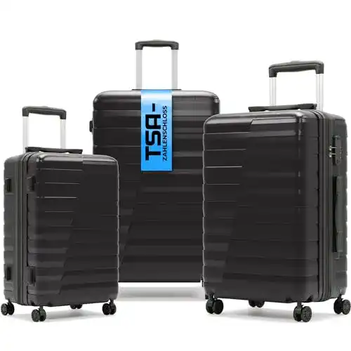 3-teiliges Kofferset von SRK smarTravel für Reisen