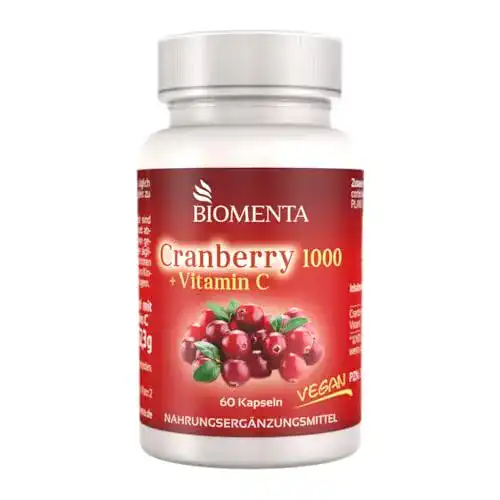 Cranberry Kapseln von BIOMENTA 60 hochdosierte Kapseln mit Vitamin C